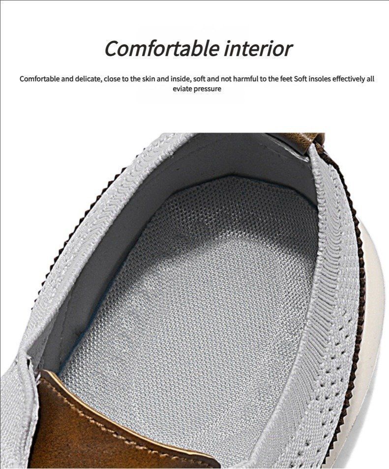 🔥Last Sale🔥 Men's Hands Free Slip On Oxford Shoes